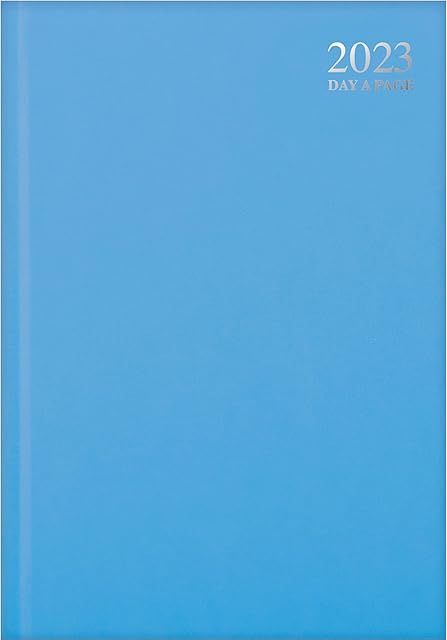 2023 diary A5 Day to a Page - Pastel TEAL