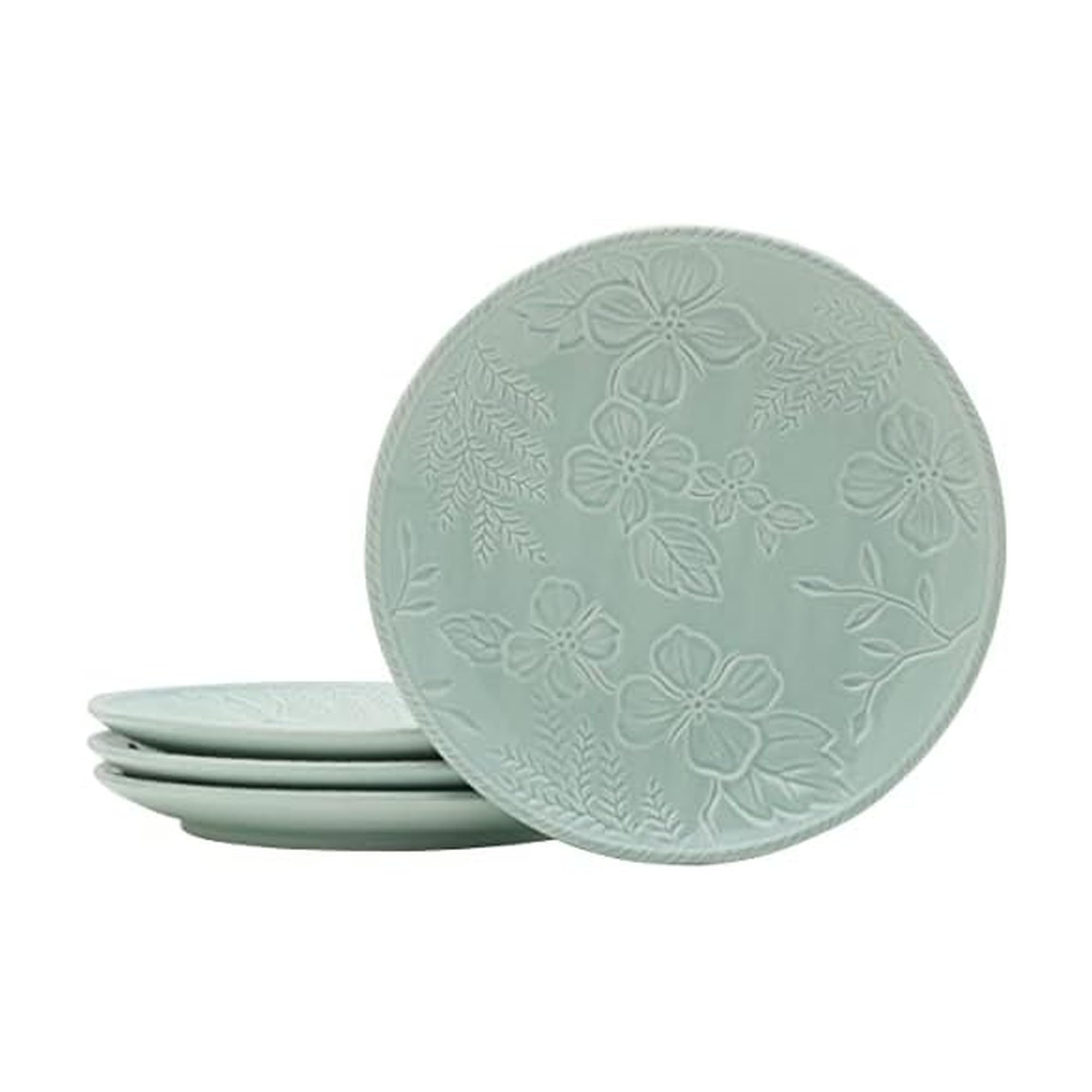 Fitz & Floyd English Garden Salad Plate, Set of 4, 9 Inch, Blue