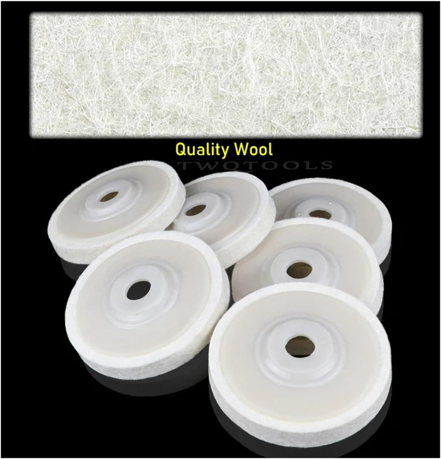 4 Inch Wool Felt Polishing Disc Buffing Pads for Angle Grinder Cleaning Wheel for Metal 100mm X 16mm Abrasive Polishing Tool(10PCS)