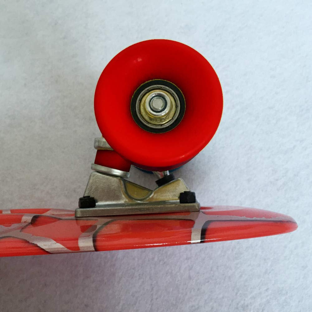 22" x 6" Mini Cruiser Skateboard for Girls Kids Boys Youth Beginners,Retro Plastic Skateboard