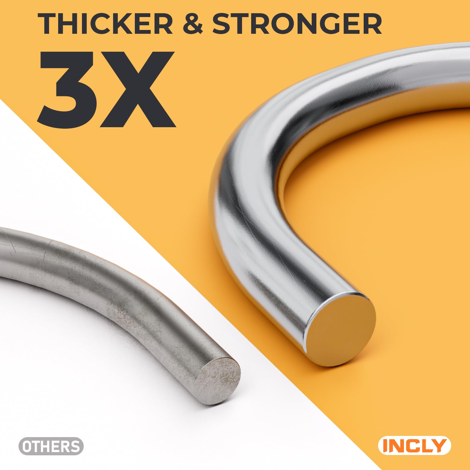 INCLY Pegboard J Hooks - 100 Pack -3