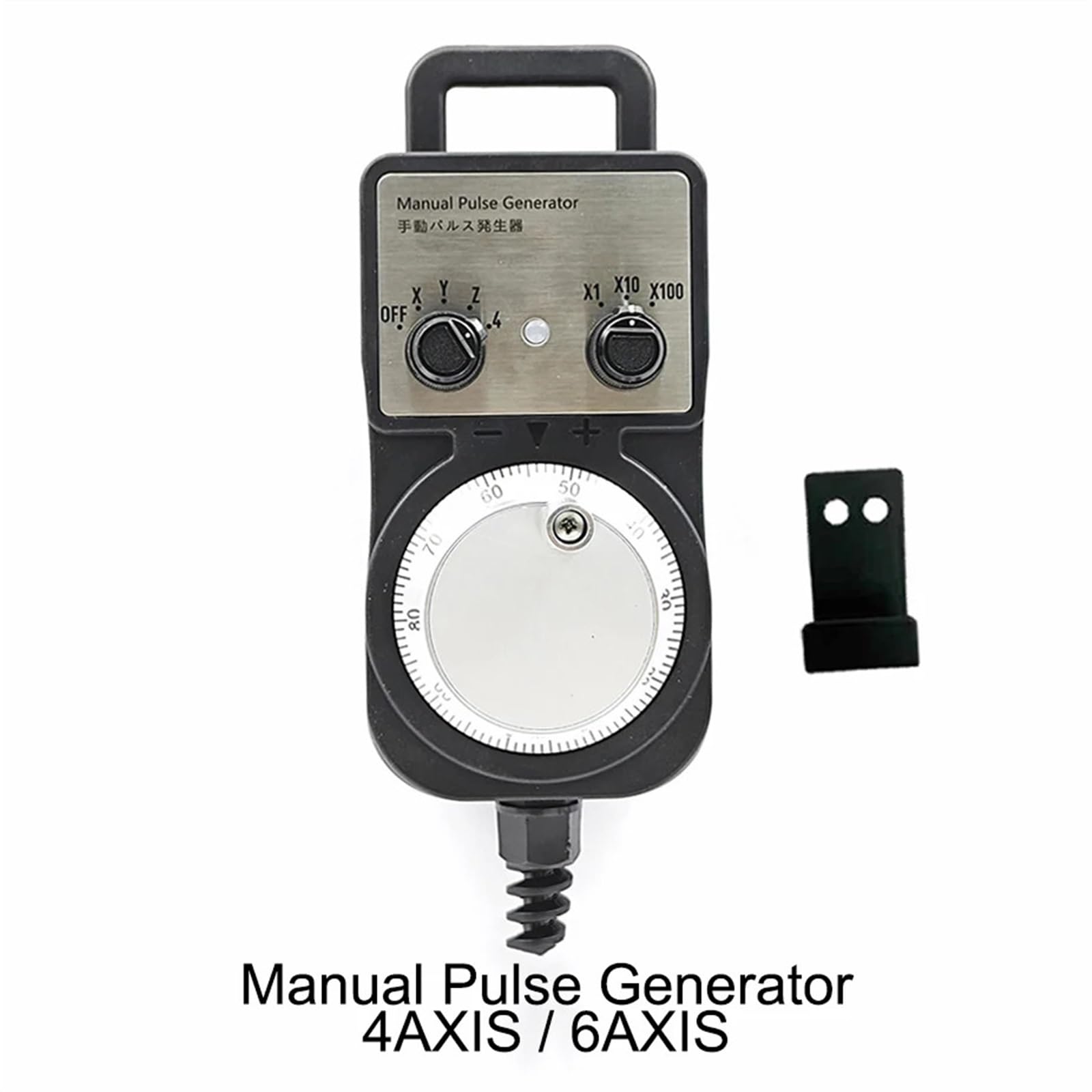 Generador de pulsos manual, volante electrónico de 4 ejes, 6 ejes, MPG, 60 mm, DC5V, 100PPR para máquina enrutadora (4aixs)