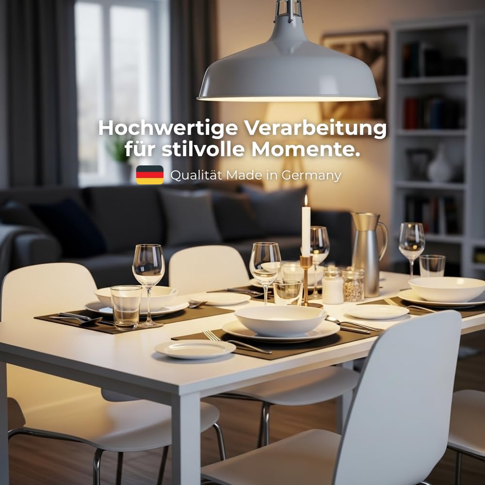 AUPROTEC Tischplatte 28 mm | 180x100 cm 6 Personen | extra stabil & dick für Esstisch/Wohnzimmer | wasserabweisend & Kratzfest | Anthrazit | 2 mm ABS-Kante