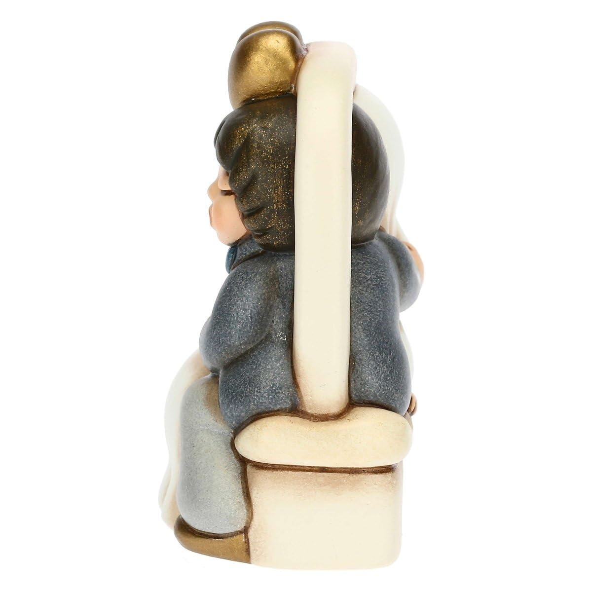 THUN Hochzeits-Gastgeschenk – Kleines Brautpaar Aus Keramik, Handbemalt, 5,8x3,5x7 Cm