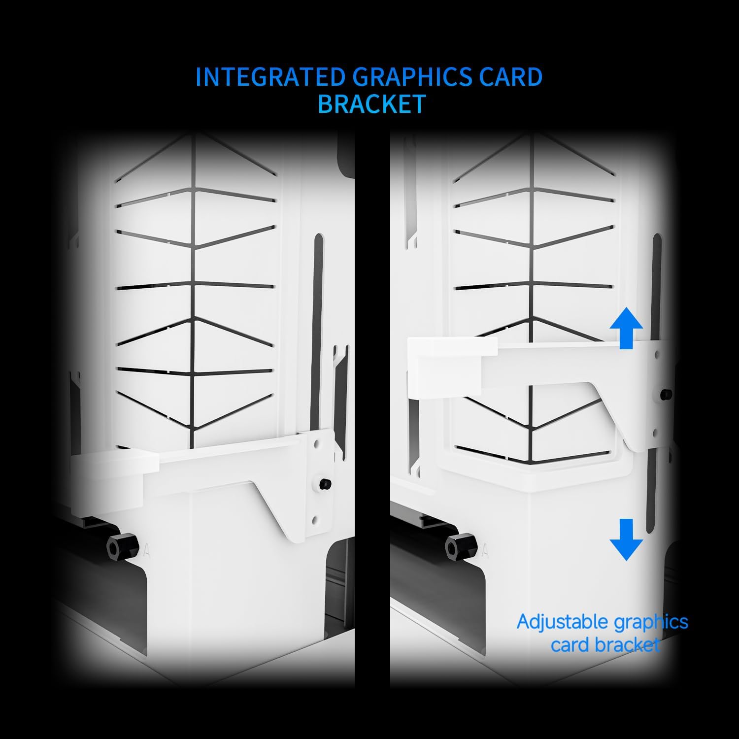 Thermalright A70 White ATX Gaming Case Three-Sided Column-Free Glass 8 CPU Fan Slots + Four-Way Airflow Tool-Free Quick Release Vertical Graphics Card Mounting Anti-Fall,White