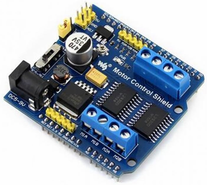 Venel Electronic Component Arduino Motor Control Shield Board /H-bridge Drive L293D*2 Drive Expansion Board / For Arduino DIY Robot Mega UNO