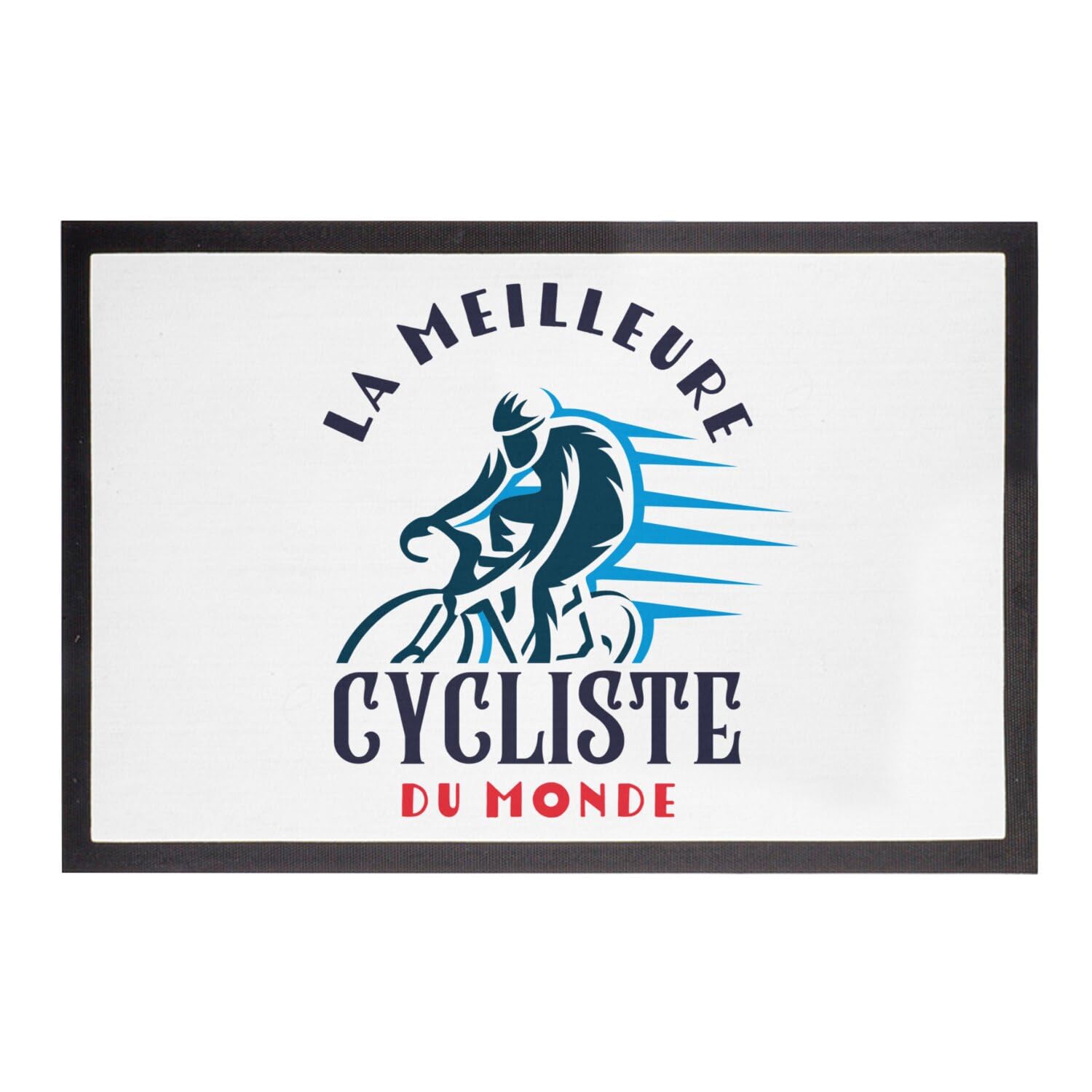 Paillasson VTT Route Cyclisme Tapis Entrée Meilleure Cycliste 75x50cm