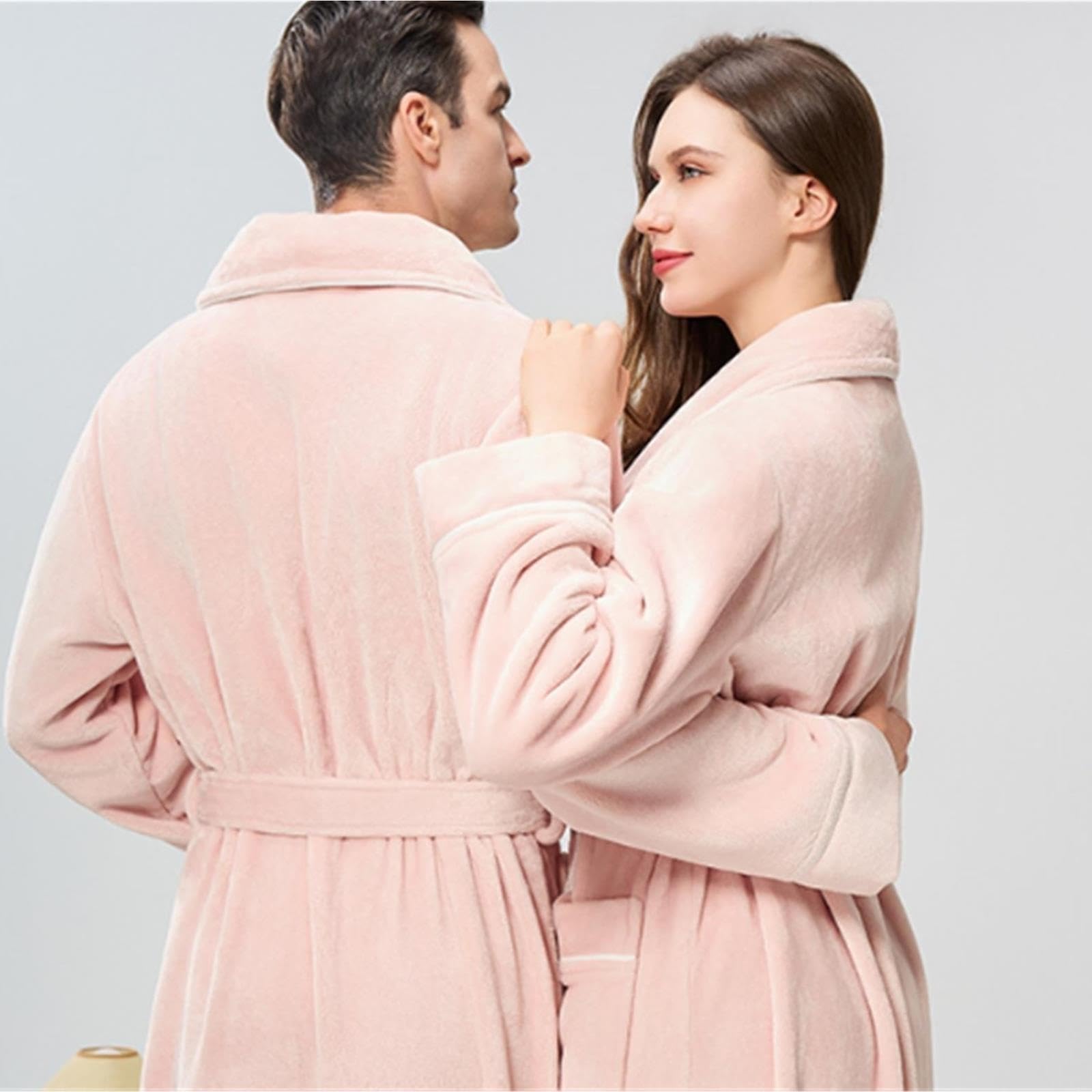 Vestaglia ultra lunga in peluche da donna e da uomo