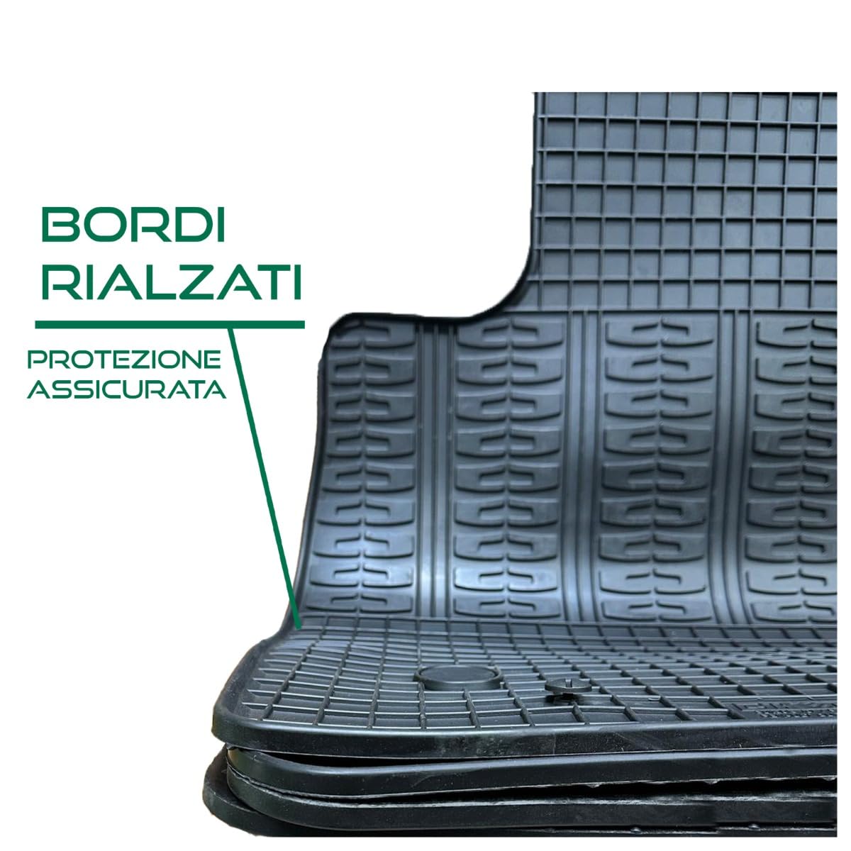TAPPETI - TAPPETINI IN GOMMA 3D NERI PER MG ZS II dal 2024 in poi