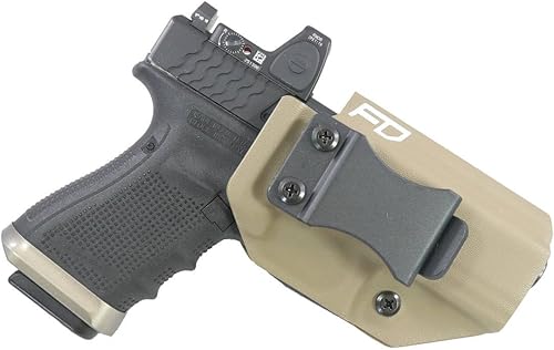 Miniatura 9 de Fierce Defender IWB Kydex Funda compatible con Glock 19 23 32 con Corte Óptico -Winter Warrior Series -Hecho en Estados Unidos-