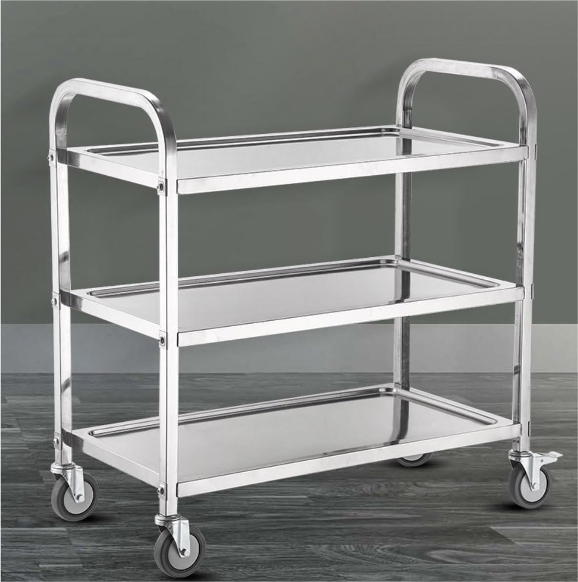 Wózek Magazynowy Do Różnych Zastosowań Wózek 3-Poziomowy Wózek Cateringowy Wózek Magazynowy Wózek Domowy Wózek Na Kółkach Wózek Kuchenny Wózek Do Przechowywania