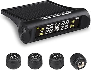 Car TPMS Cigarette Lighter Wireless Universal TPMS Digital Tpms Tire Pressure Alarm System 4 External Internal Sensor (Type : TY02-W)