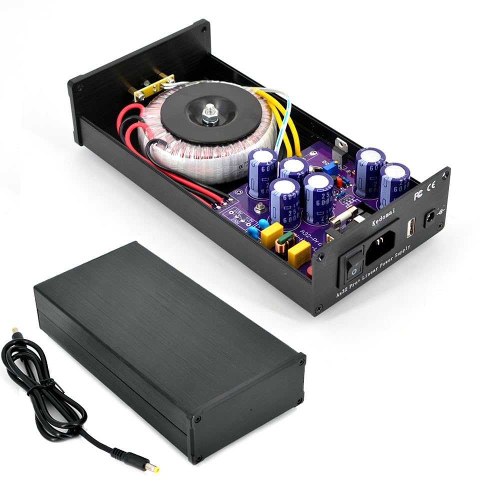 NEW Design AS32-Pro 50VA HiFi Ultra-Low Noise Linear Power Supply Overvoltage Protection DC12V