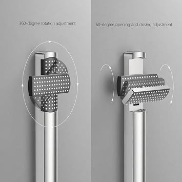 PHASAT Shower Slide Bar with Handheld Showerhead,Chrome,PU9D10