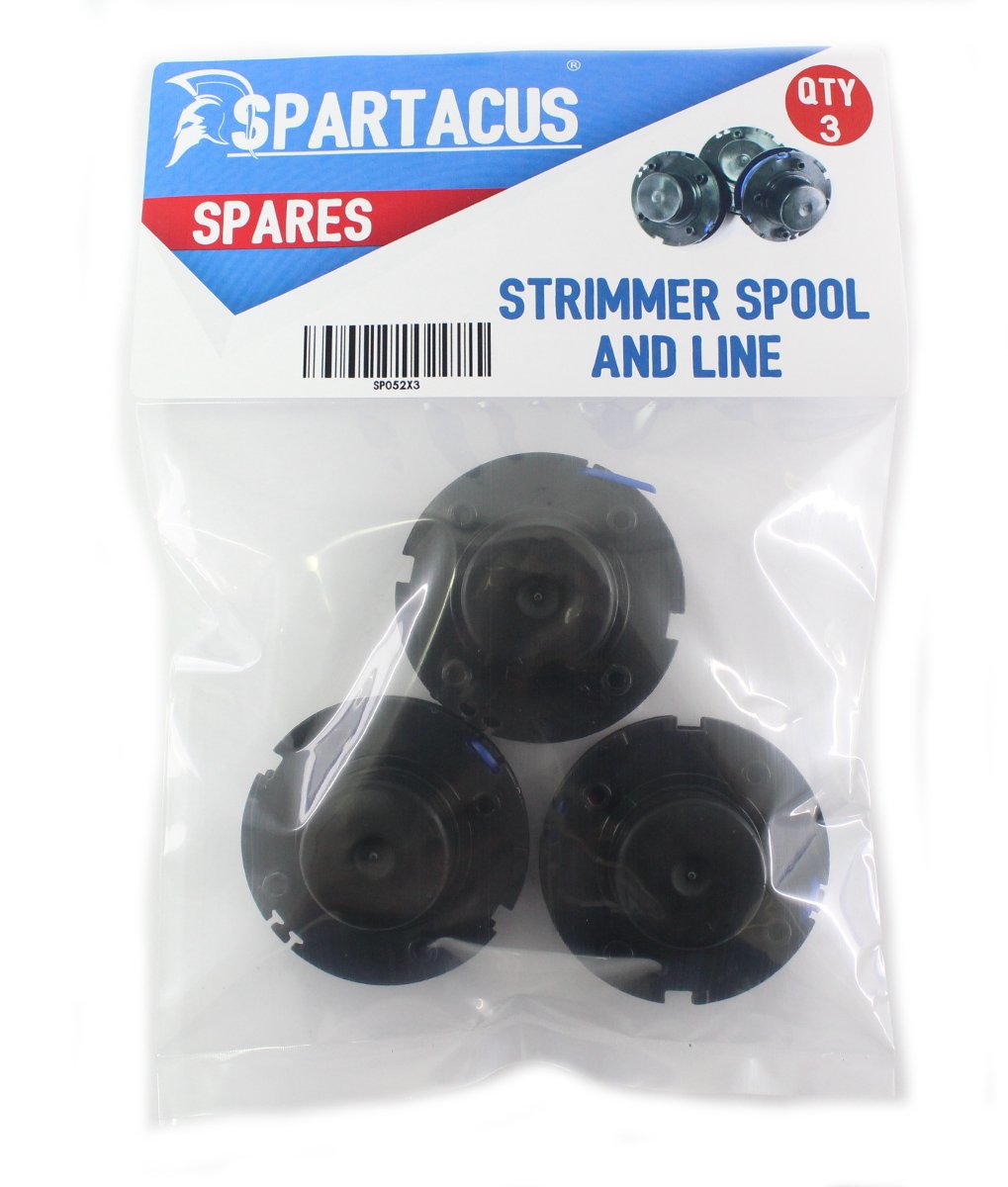 Spartacus 3x Strimmer Trimmer 1.5mm Spool and Line To Fit Challenge GT2317