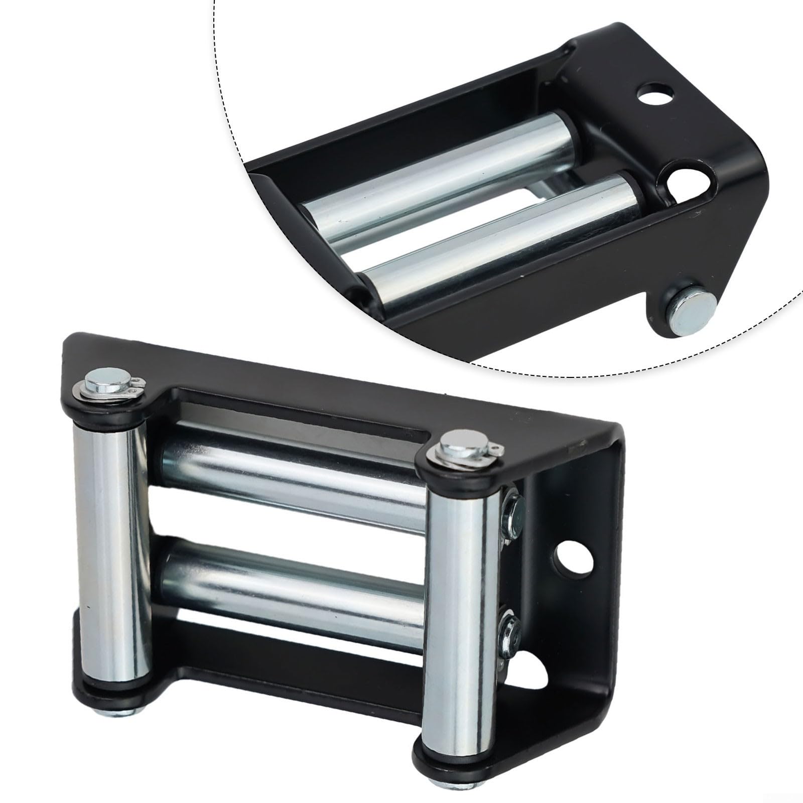 Rouleau de guide-câble de treuil électrique pour fil/acier/câble de chaîne, ouverture latérale de 124 mm, guide de câble pour VTT, UTV (907,2 kg)