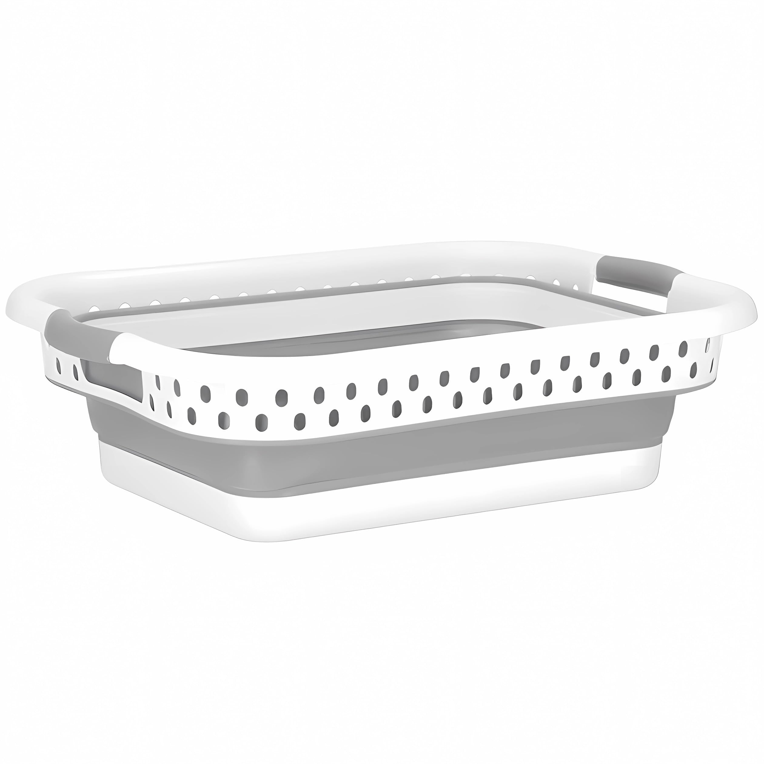 Platzsparende Wäschekörbe – 2er Set faltbare Wäschebox 24L & 36L, großer Wäschekorb klappbar, ideal für Haushalt & Camping, Laundry Basket faltbar für Kleidung & Wäschekorb groß