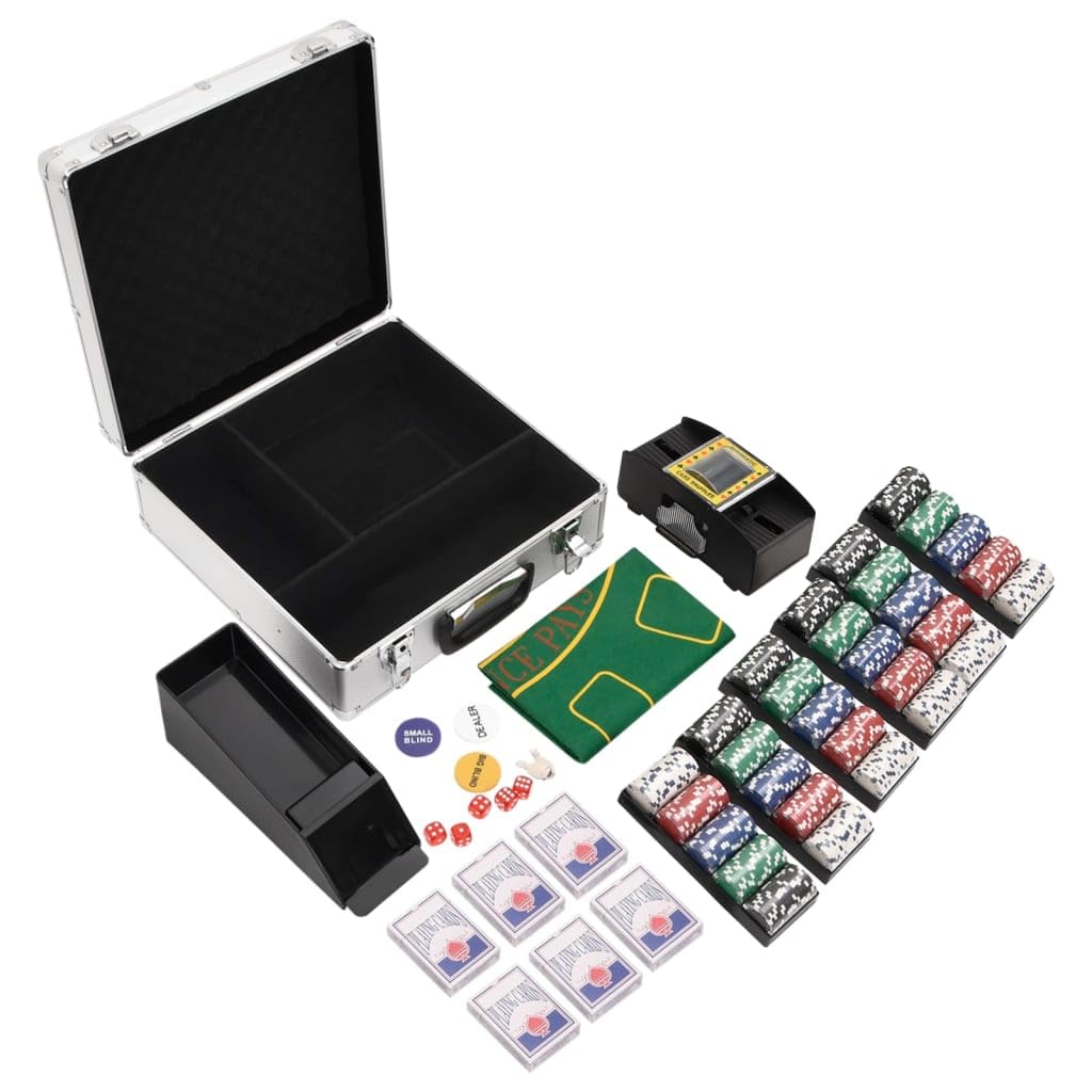 Jeu de Poker, Coffret Set de Poker Jeux Blackjack Set 600 pcs 11,5 g