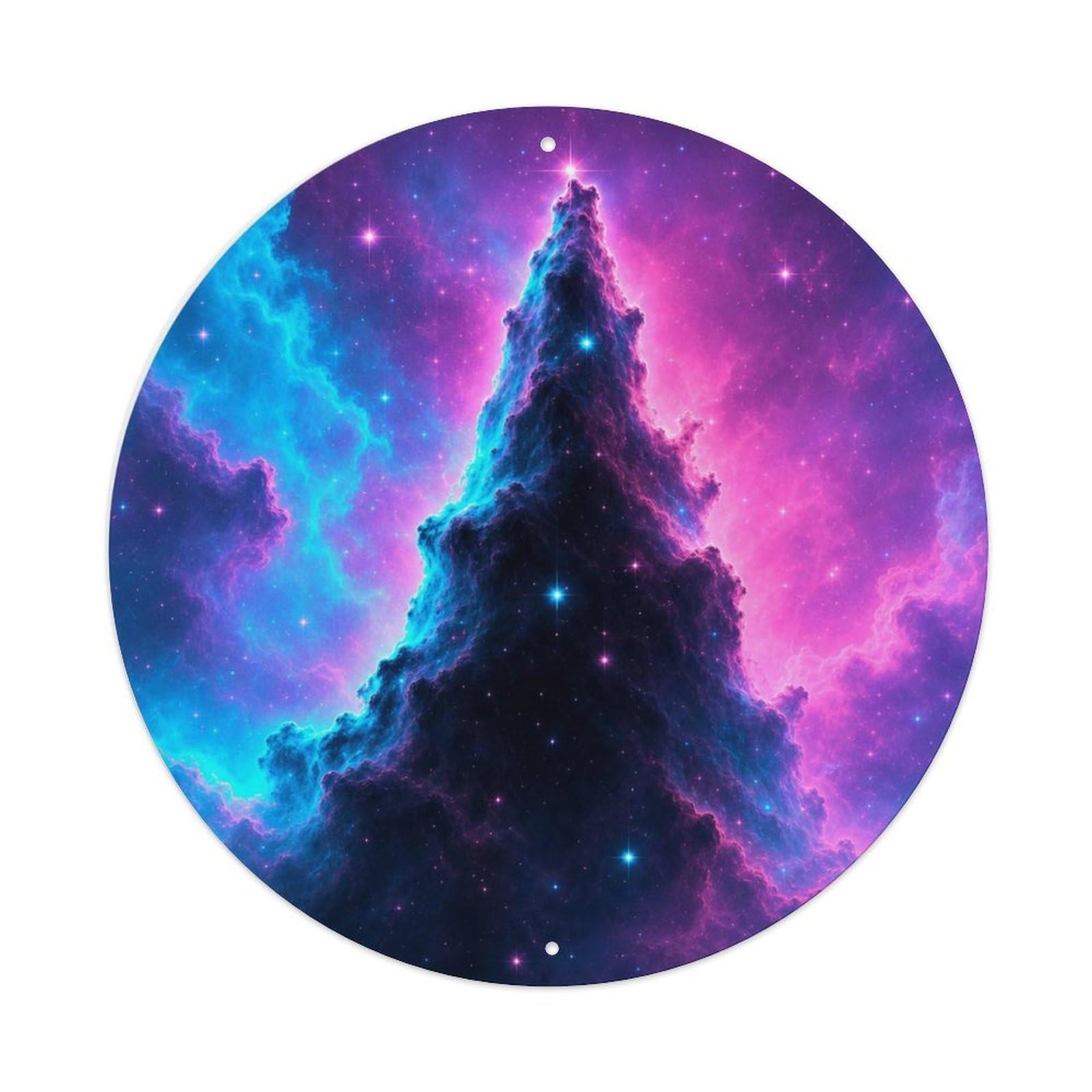 Okngb Style Astronomy Cone Nebula Celestial Study Scientific Orbit Metal Tin Sign Plaque Wall Decor For Cafe, Man Cave, Club Bar, Office, Home Garden Round Metal Poster 8X8inch