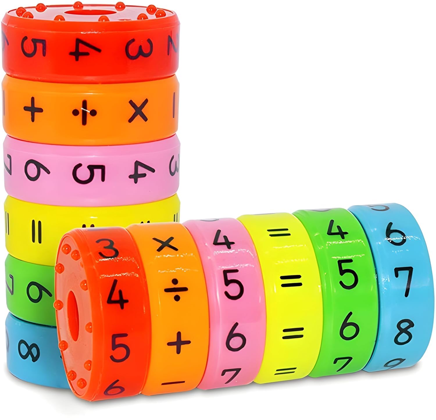 CASAZENITH Magnetic Arithmetic Learning Toy, Colorful Magnetic Building Blocks for Kids, Intelligence Brain Developing Toy-picture-11