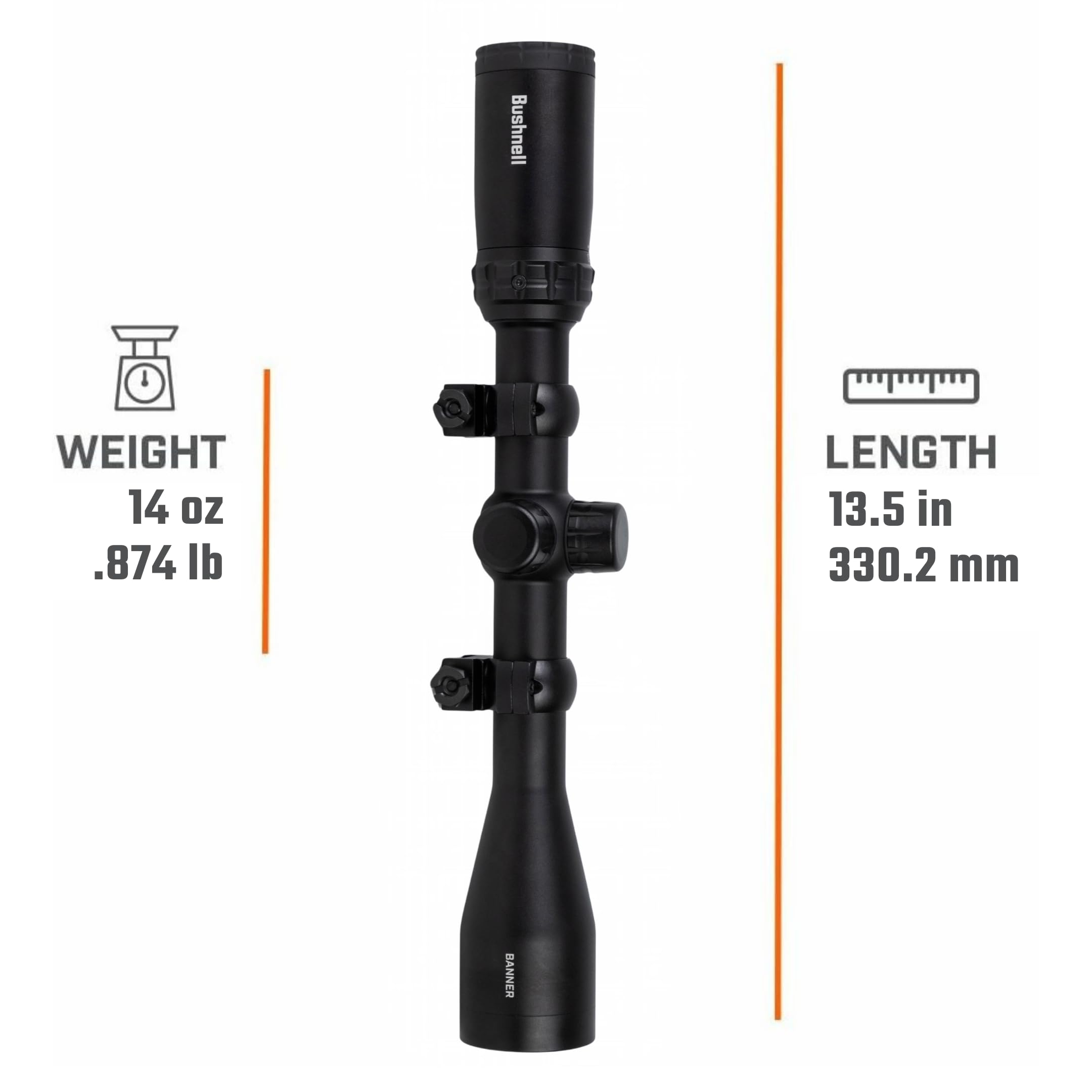 Amazon.com : Bushnell Banner 3-9x40mm Riflescope, Dusk & Dawn