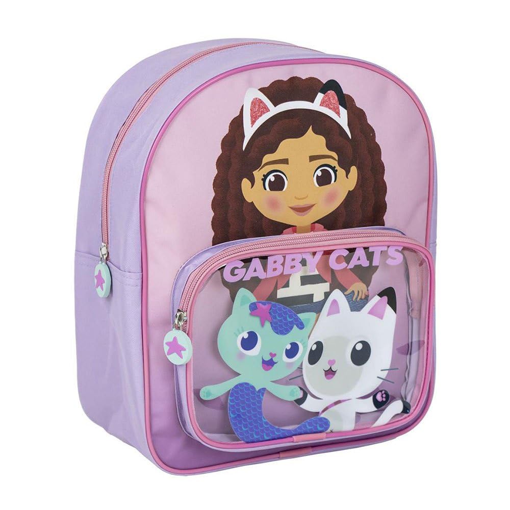 CERDÁ LIFE'S LITTLE MOMENTS Unisex Kid's Gabby's Dollhouse Children's Backpack, Pink, Small