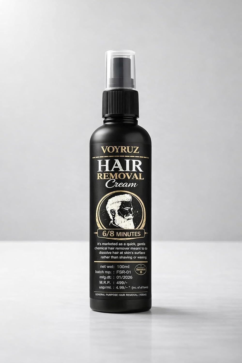 Voyruz Hair Removal Spray for Men & Women | Painless Hair Remover | Works in 6–8 Minutes | Dermatologically Tested | 50ml (pack of 1)-image-29