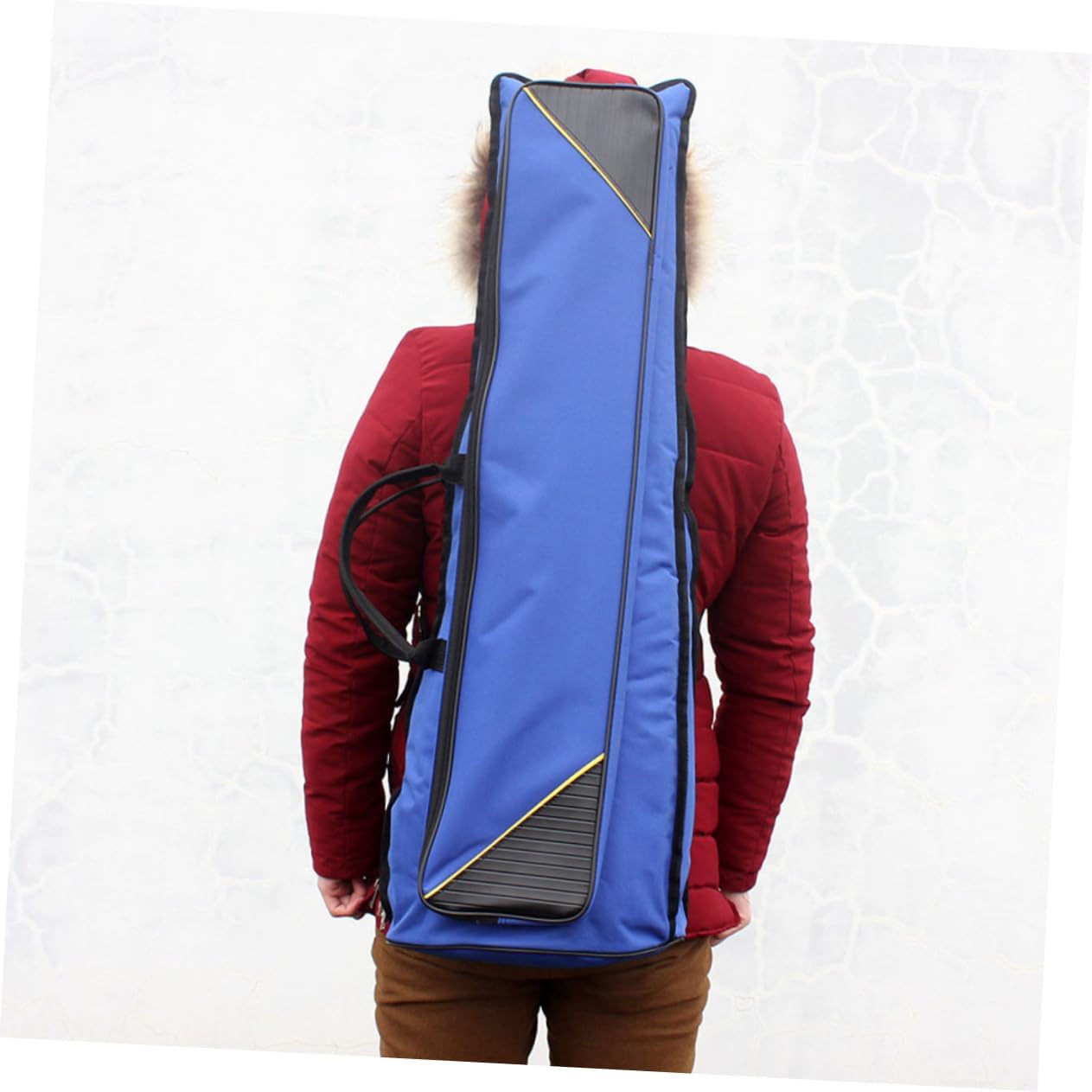 1Pc Oxford Cloth Trombone Bag Thickened Storage Case with Shoulder Straps for Enhanced Protection and Portability for Musicians and Trombone Players