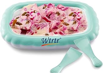 Ice Cream Roller Maker,Ice Cream Roll Dessert at Home,Ice Plate Ice Cream Roller Plate Anti-Griddle Pan with 2 Spatulas Easy Homemade Rolled Ice Cream, Frozen Treat Maker (Pink)