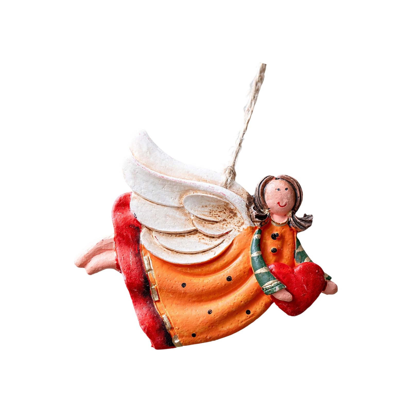 Christmas Tree Ornament Resin Angel Sculptures Christmas Tree Hanging Decoration for Mantels Holiday Decorations Angel Ornament