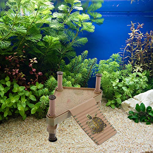 POPETPOP Répteis Plataforma Flutuante Tartaruga Escalando Plataforma Basking Terraço Caverna Com Esc