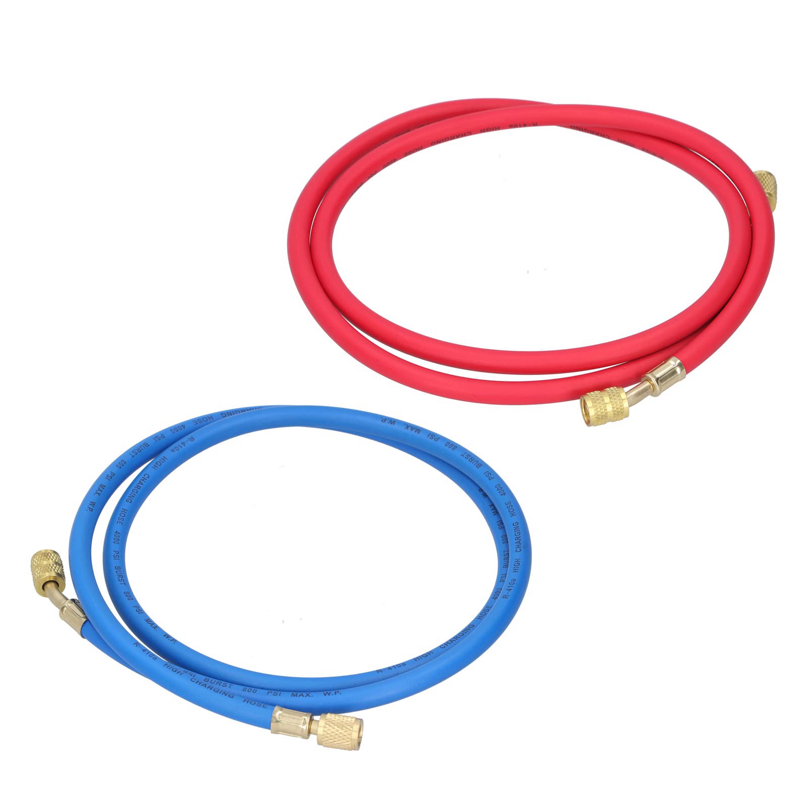 Tubo Conditore D'aria Tubo di Ricarica del Refrigerante, Strumento di Riparazione del Condizionamento 'aria Auto, Giunto di Rame + Tubo di Gomma, 1/4 X 5/16, Pressione (R410 è