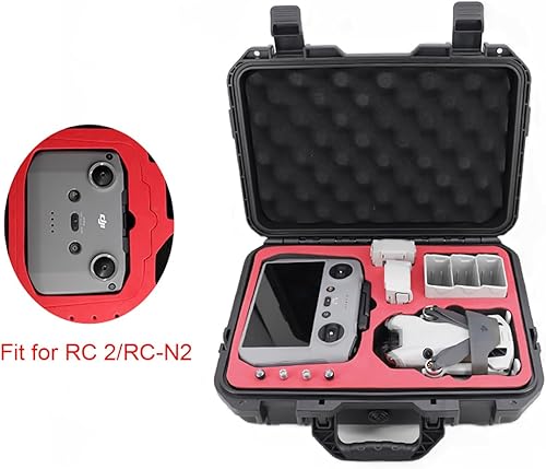 Miniatura 7 de Funda rígida resistente para DJI Mini 4 Pro, impermeable, resistente a la presión, organizador de doble capa, caja de almacenamiento para DJI Mini 4