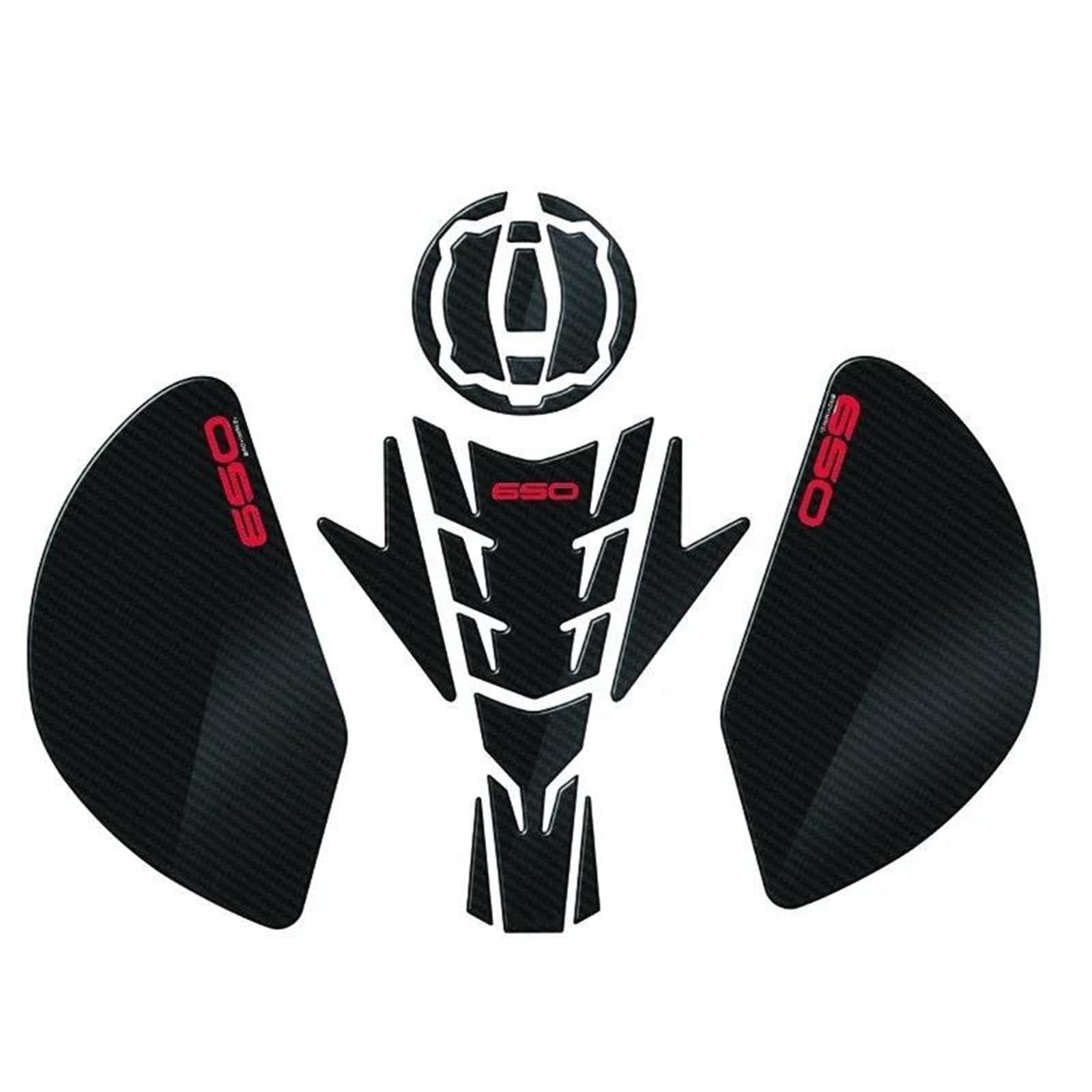 Motorcycle Tank Pad Protector Sticker Gas Knee Grip Tank Traction Pad Side for Kawasaki Z650 Z 650 for Ninja650 2017 Curved Surface(Style 7)