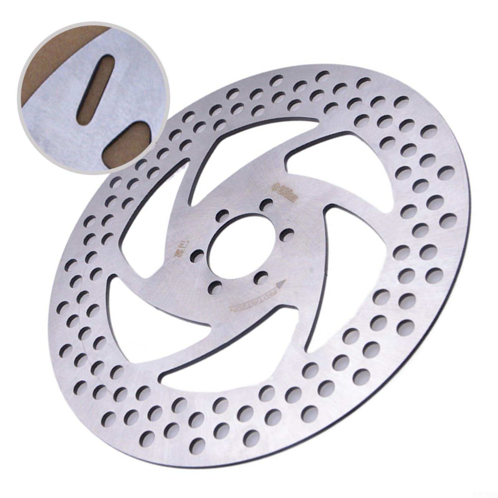 Disques De Frein Vélo/moto 180 Mm - 6 Trous De Fixation, Pour Freins à Disque Hydrauliques, épaisseur 3.5 Mm