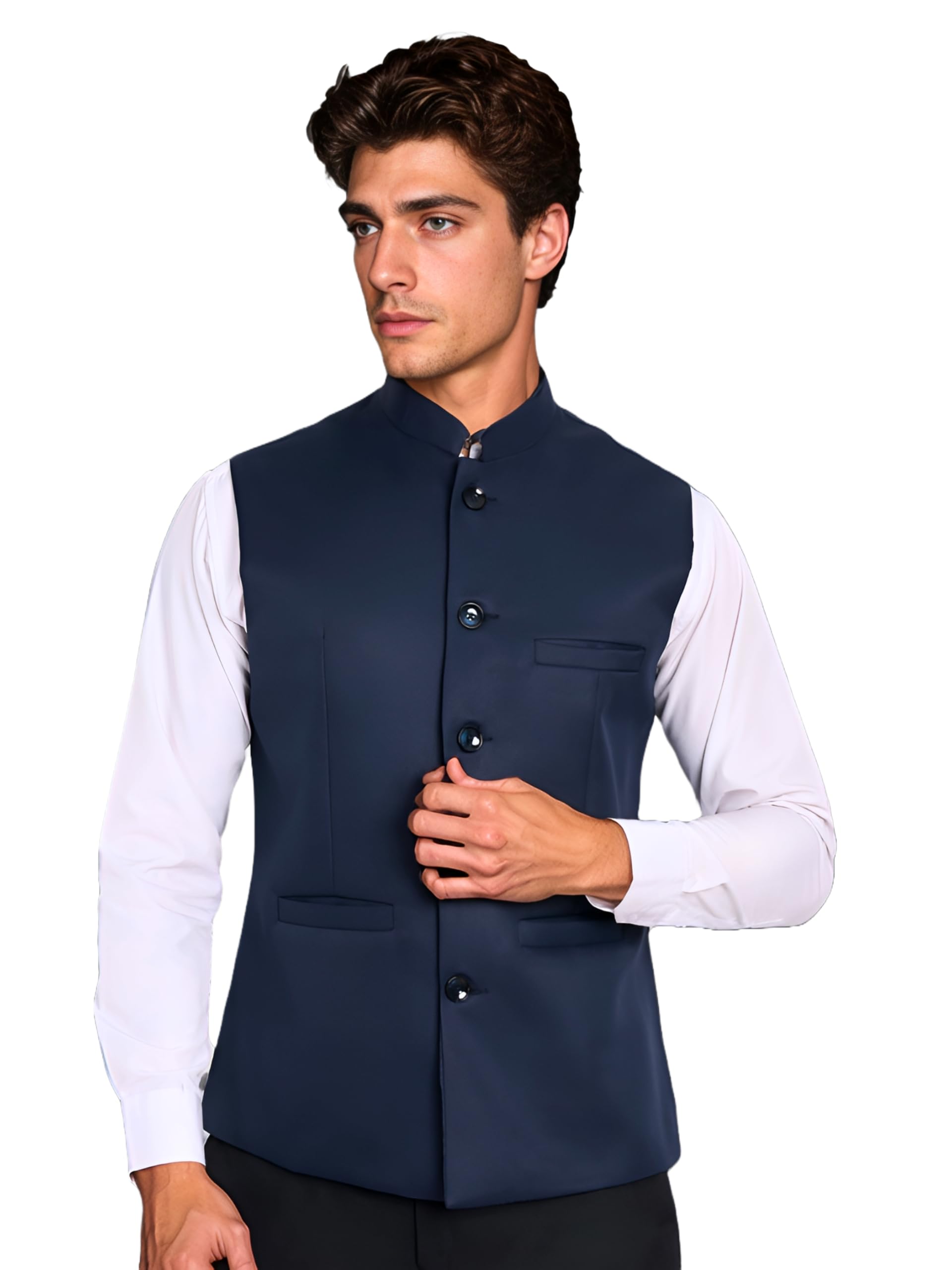 rocksy Nehru Jacket, Modi Koti for Men, Cotton Waistcoat for All Occasion: Diwali, Ethnic, Wedding, Office, Party, Formal & Casual Look-picture-11