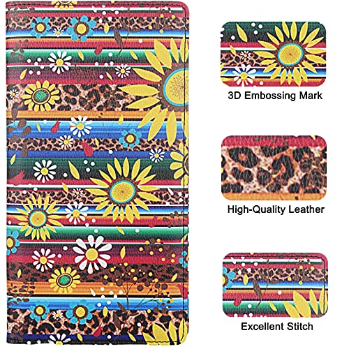 Image of LumiMokki Premium Car Registration & Insurance Card Holder with Magnetic Shut, Vehicle Glove Box Car Organizer - For Documents, Cards, License (Sunflower A)
