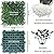 ODTORY Artificial Grass Wall Panel Backdrop,10" X 10" 12P(8.4 sqft) UV-Anti Greenery Boxwood Panels for Indoor Outdoor Green Wall Decor & Ivy Fence Covering Privacy