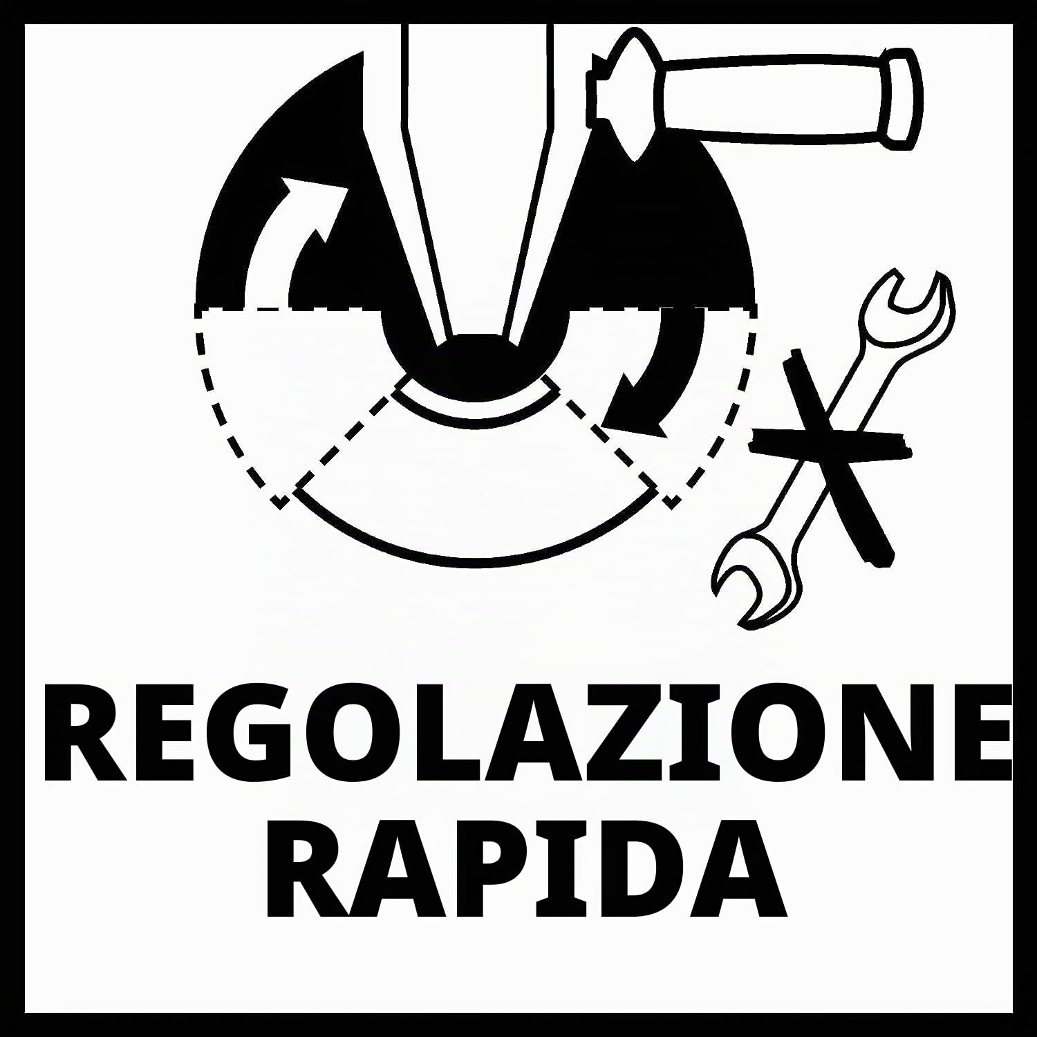 Einhell Smerigliatrice ang. TE-AG 125/1010 CE Q (1010 W, bullone Quick-Fix Nut, regolazione elettronica numero giri, testa porta ingranaggi piatta in metallo, protezione disco, no disco da taglio)