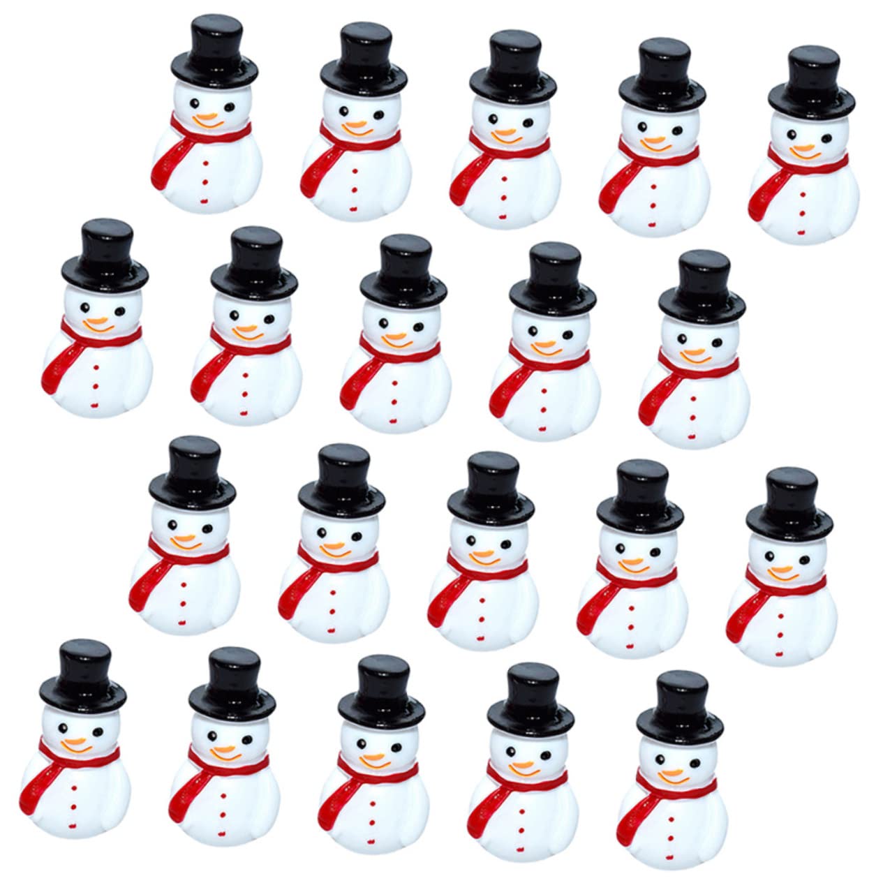 Figurines de Noël en résine mini bonhomme de neige pour combler les vides de votre village