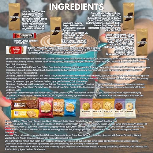 Instant Coffee Gift Set – This Coffee Hamper includes 16x Coffe Sachets & 15x Biscuits | Mothers Day Coffee Hamper - Image 7