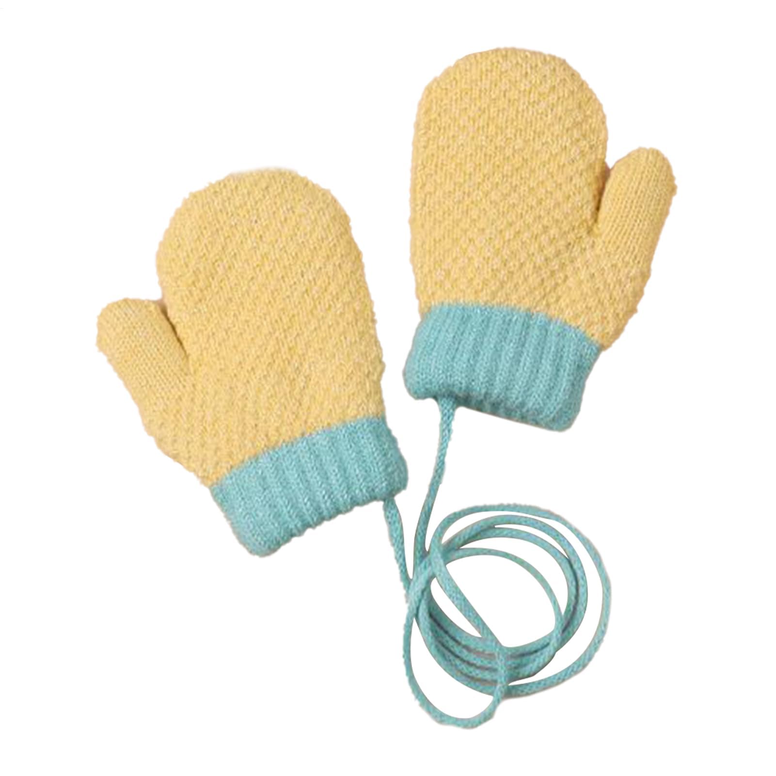 ZH1YFD Guanti da Neve per Bambini Guanti Anti-Perdita con Dita Intere | Guanti da Neve Invernali per Bambini in à prescolare Giardino Pattinaggio Sci Pupazzi di Neve Fare Parco