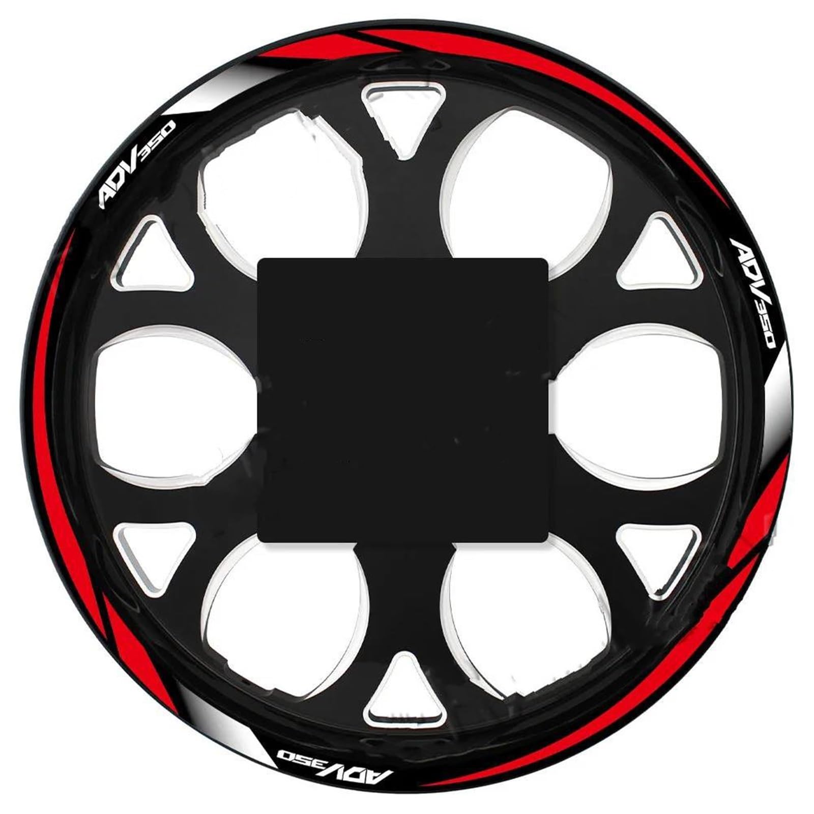 Motorcycle Wheel Sticker Tire Reflective Stripes Stickers Rim Decal for Aprilia Shiver 750(Color2)