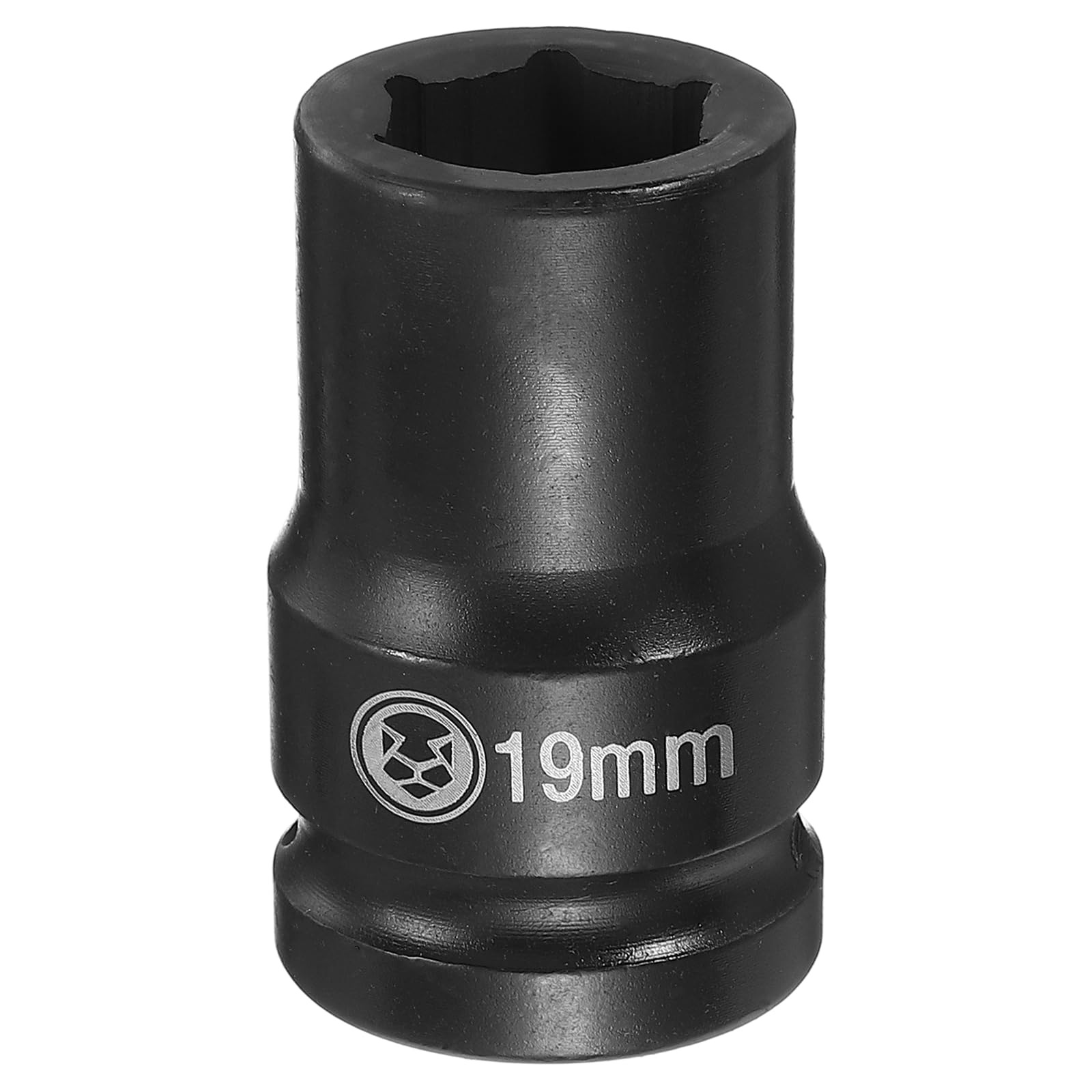 sourcing map 6 Point Deep Impact Socket 3/4" Drive 19mm Metric CR-V Steel Hex Nut Bolt Sockets 2.4" Long for Auto Machine Repair