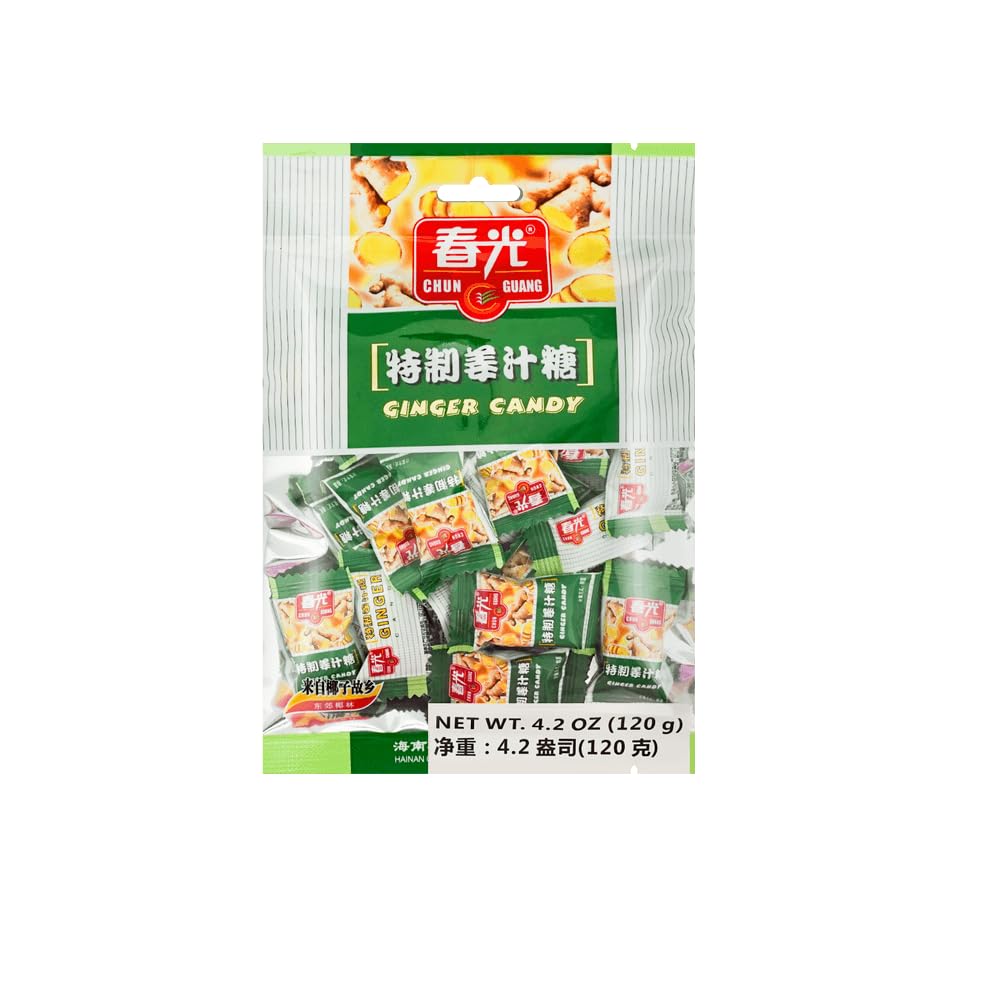 Eelicious Chun Guang Premium Ginger Candy 4.2oz, 1pack