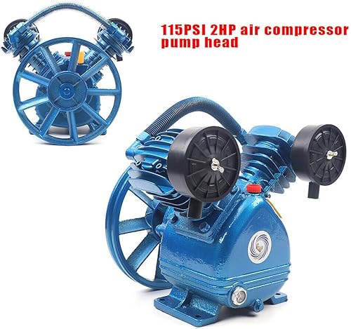 Miniatura 10 de Cabezal de bomba de compresor de aire 175PSI 5.5HP Cabezal de bomba de compresor de aire de doble cilindro, cabezal de compresor de aire universal