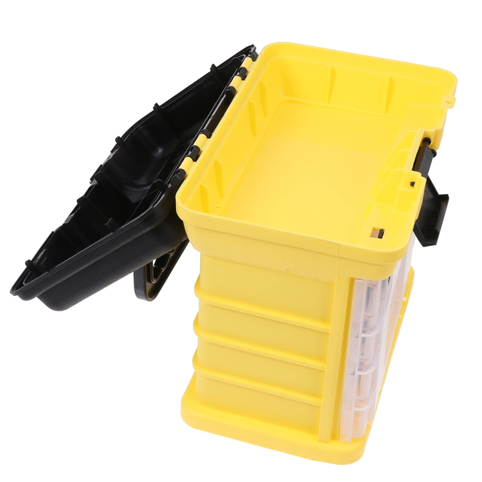 TOYANDONA Contenitore per Esche E Pesci Portatile per Esterni Piccolo Organizer per Esche Custodia per Esche in Pp Grigio