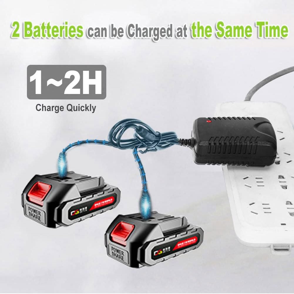 QUTBAG Podadoras inalámbricas, Tijeras de podar eléctricas con 2 baterías y 1 Cargador, diámetro de Corte de 45 mm Tijeras de Podar de jardín eléctricas Profesionales para podar Ramas de árboles B