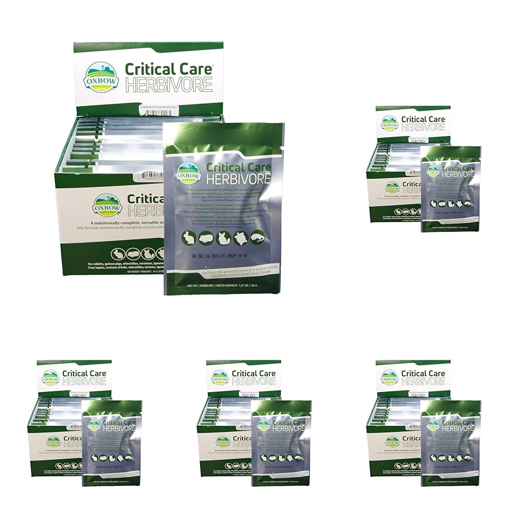 Oxbow Critical Care Food für Rekonvaleszente Pflanzenfresser, ‎36 g (5er Pack)