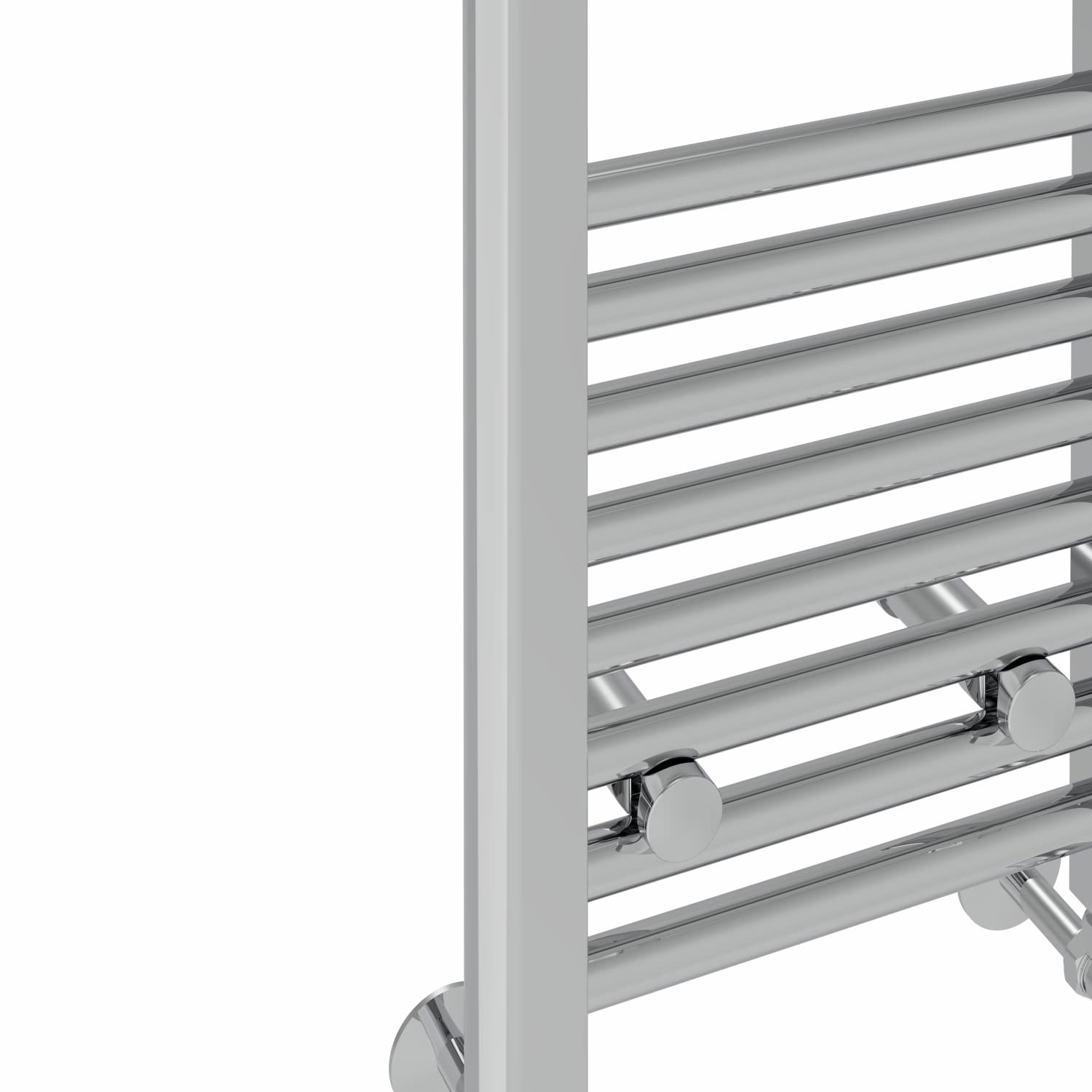 NRG - Termoarredo scaldasalviette cromato per bagno, 1400×400 mm, design dritto